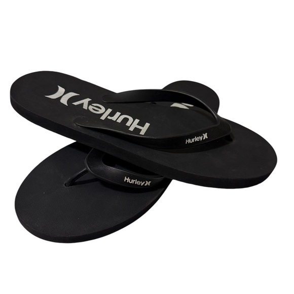 Hurley Black Sandals with Logo - Picture 2 of 8